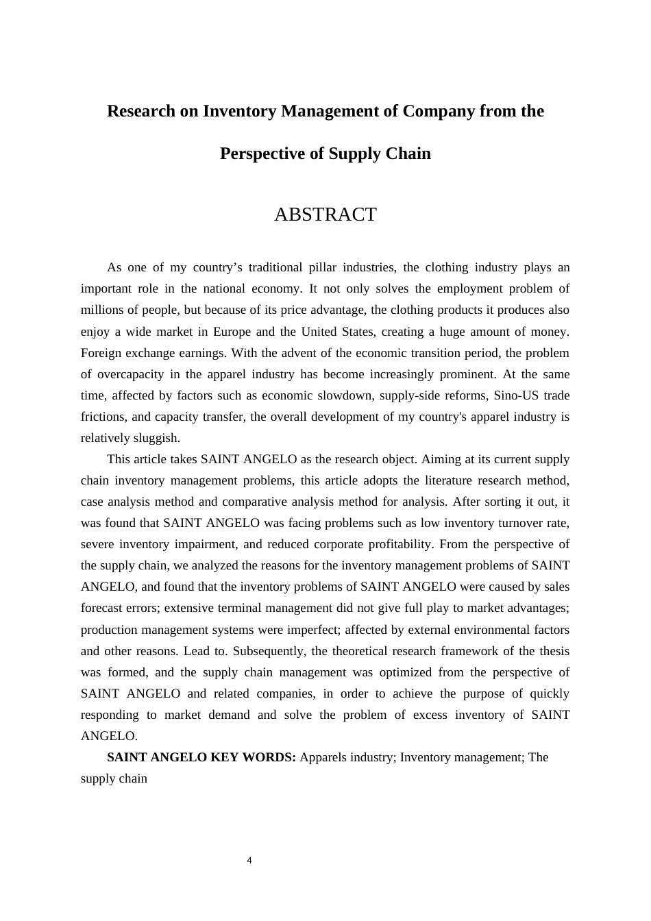 22年WP 供应链视角下的报喜鸟公司存货管理研究-约17742字符.docx_第4页