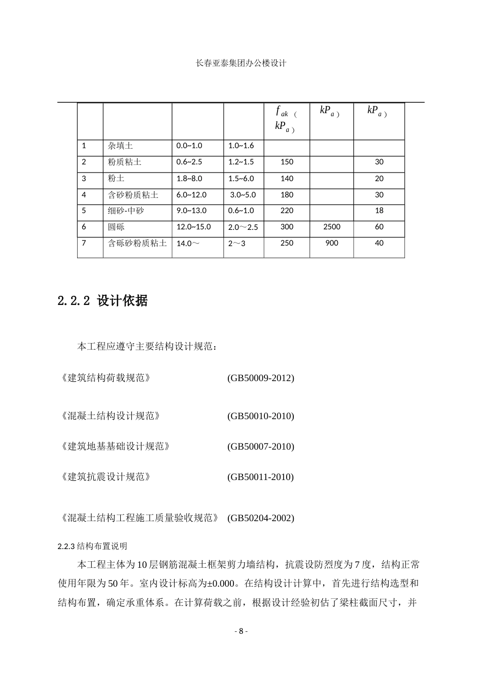23年WP土木工程 长春市亚泰集团办公楼设计-约147592字符.docx_第9页