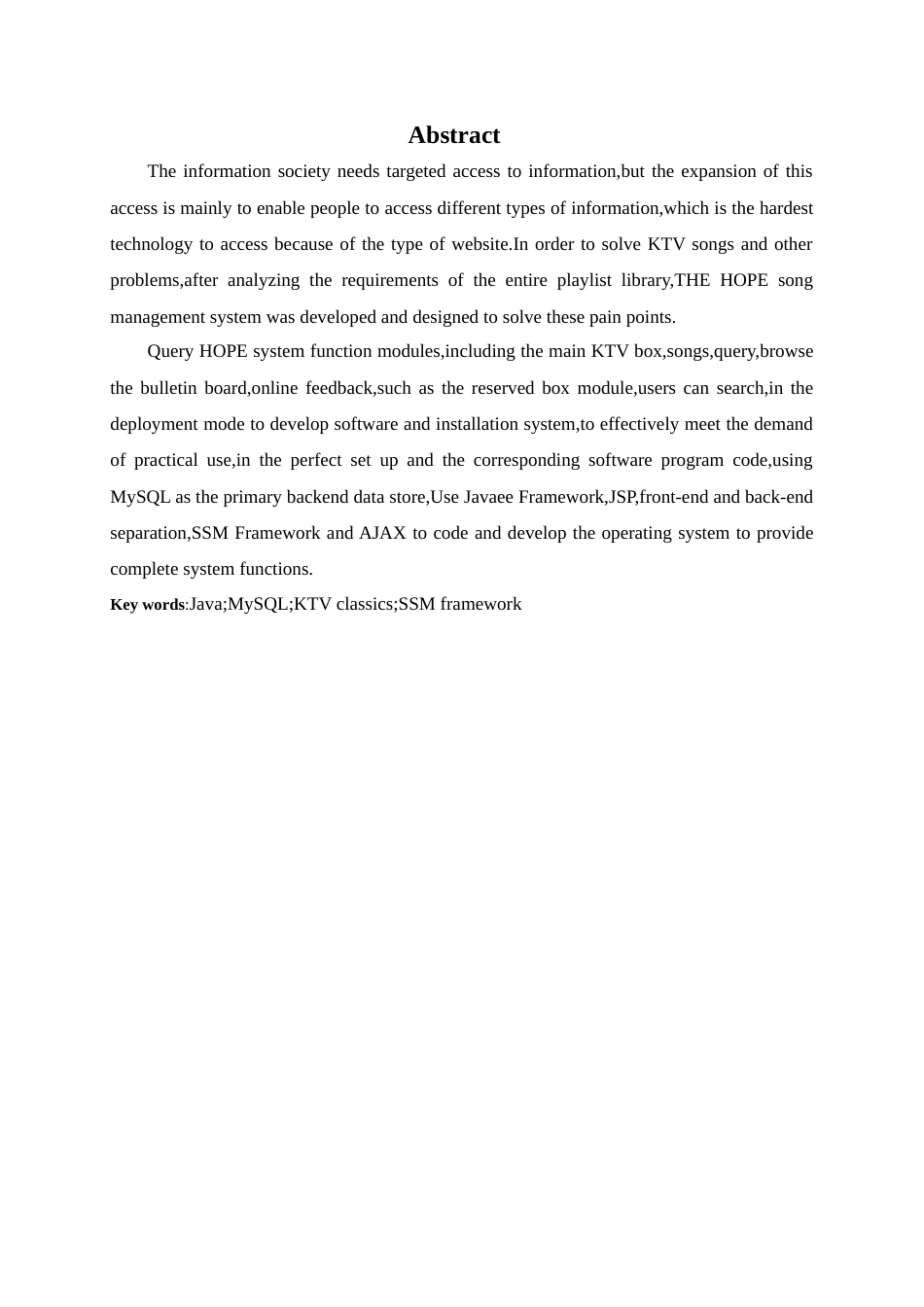 22年WP “HOPE”ktv点歌系统的开发与实现-约17372字符.docx_第2页