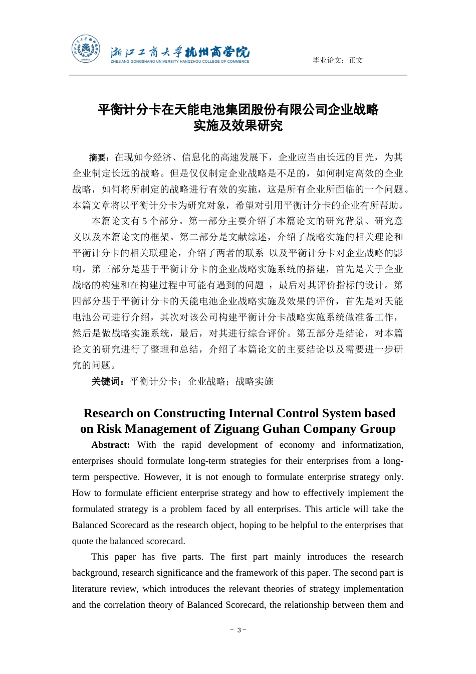 22年WP 平衡计分卡在天能电池集团股份有限公司企业战略 实施及效果研究-约19523字符.docx_第3页