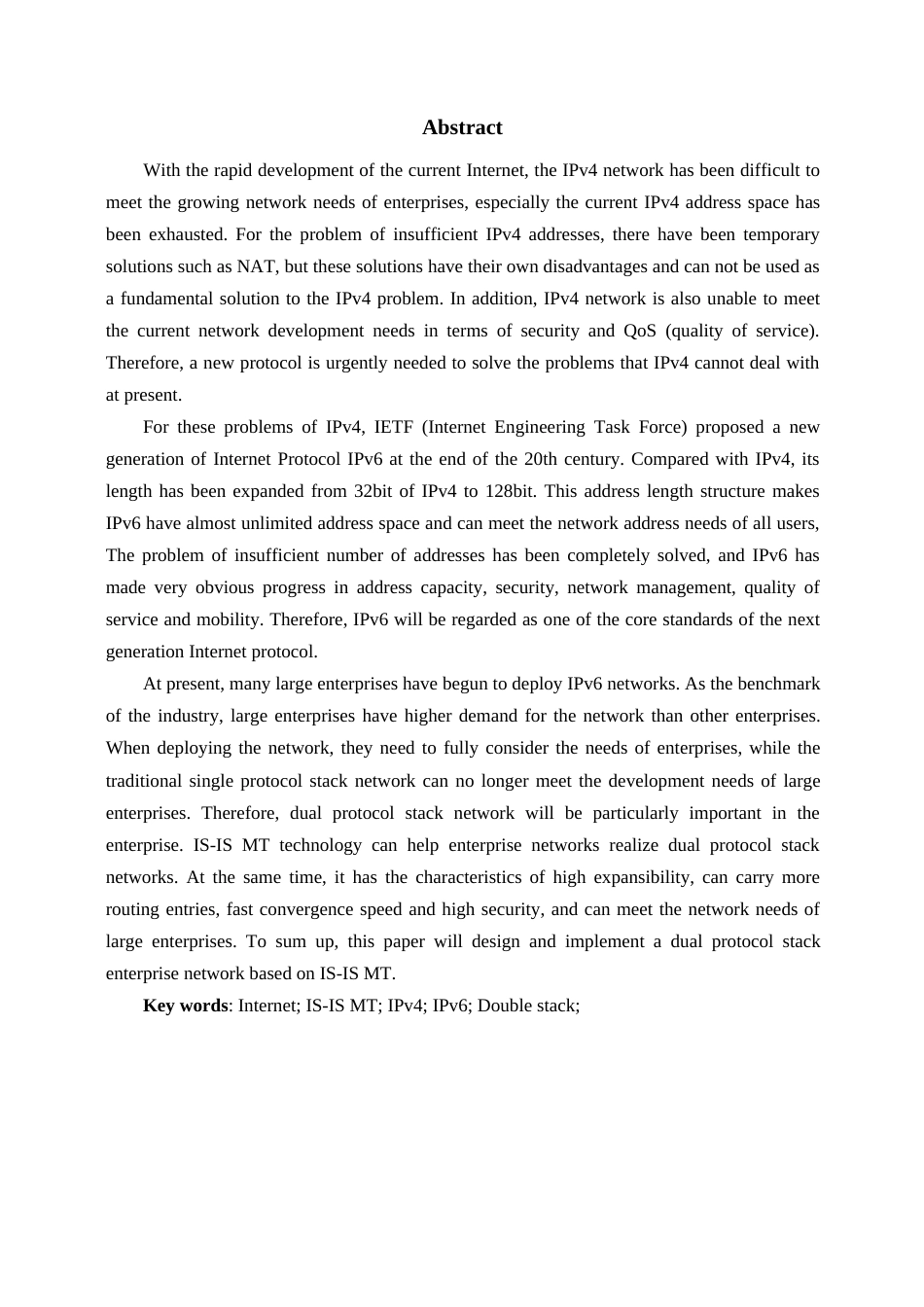 22年WP 基于IS-IS MT 双协议栈的大型企业网络设计-约35757字符.docx_第3页