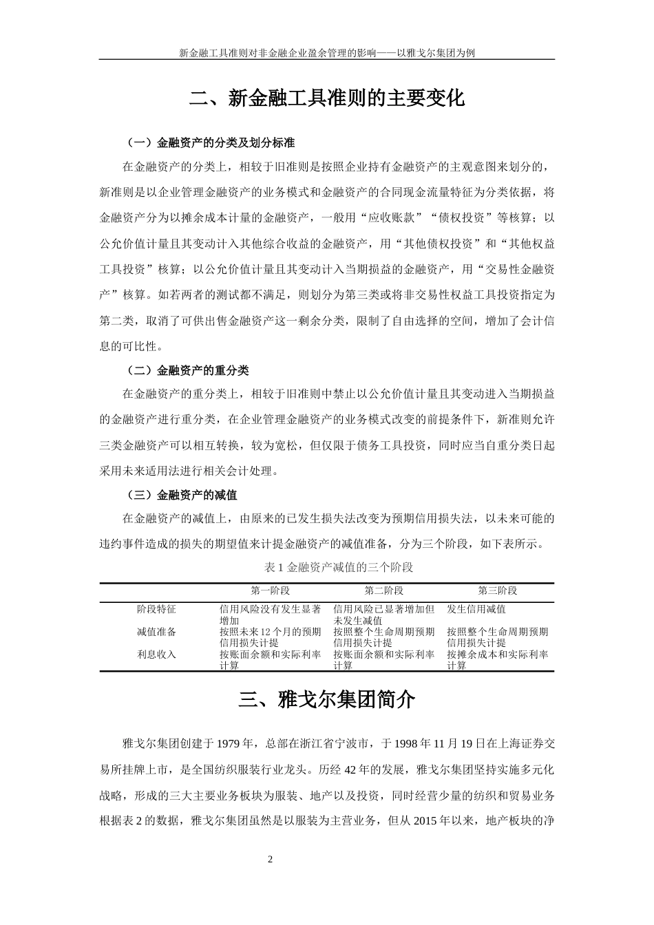 22年WP 新金融工具准则对非金融企业盈余管理的影响——以雅戈尔集团为例-约16603字符.docx_第6页