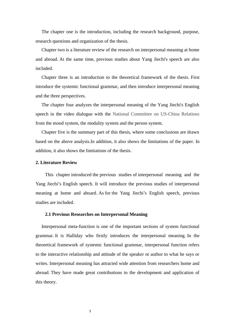 22年WP A Study on the Interpersonal Meaning of Yang Jiechi's English Speech in the Video Dialogue with the UCNSCR from the Perspective of Systemic Functional Grammar-约64517字符.docx_第6页
