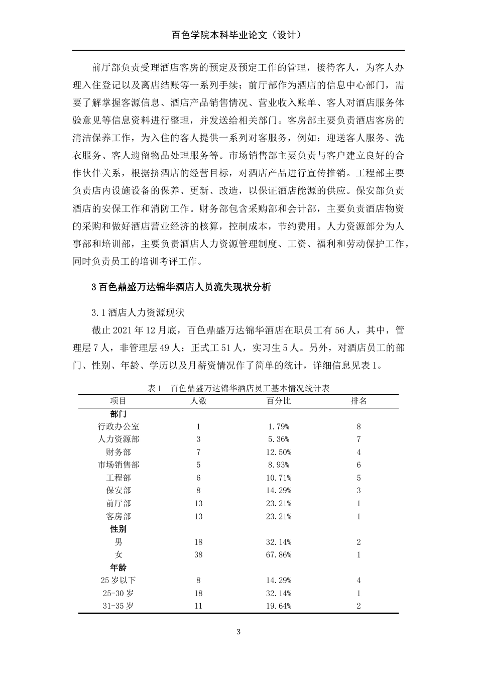 22年WP 百色鼎盛万达锦华酒店员工流失问题研究-约14548字符.docx_第3页