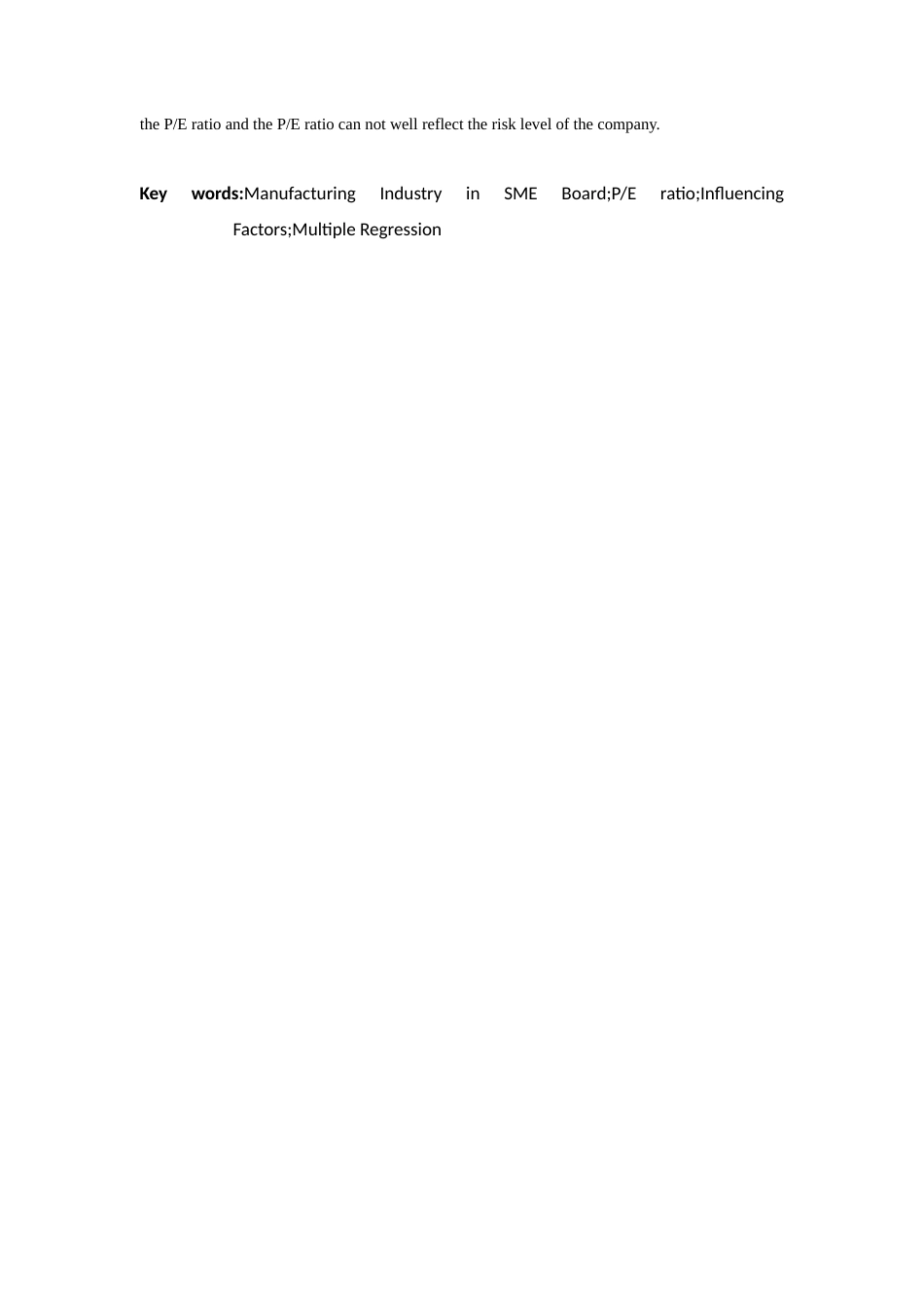 22年WP 我国中小板制造企业市盈率影响因素实证研究-约20203字符.docx_第3页