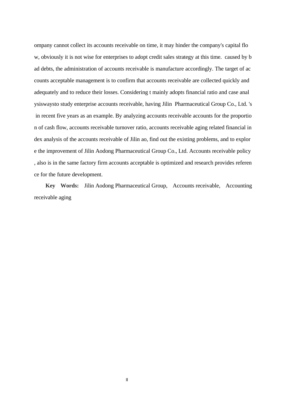 22年WP 吉林敖东药业集团股份有限公司应收账款方面存在的问题及对策分析-约13302字符.docx_第3页