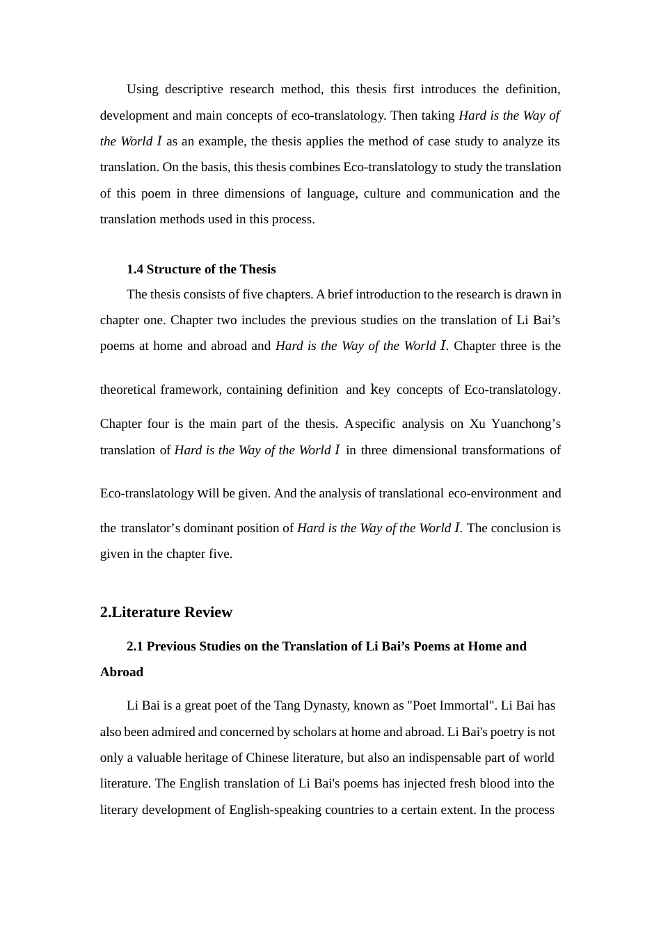 22年WP A Study on Xu Yuanchong’s Translation of Hard is the Way of the World Ⅰ from the Perspective of Eco-Translatology-约41315字符.docx_第4页