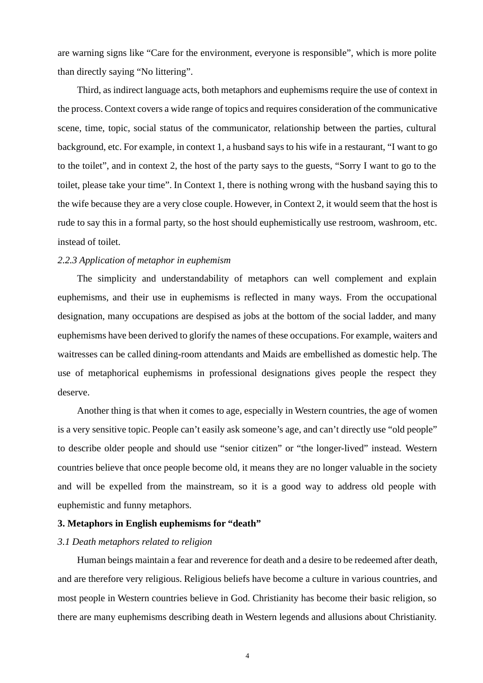 22年WP终稿 x_An Analysis of the English Euphemisms for “Death” from a Metaphorical Perspective-约22149字符.docx_第4页