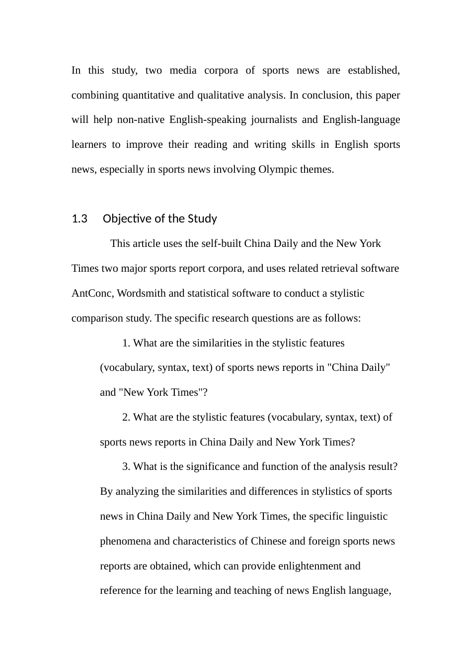 22年WP An Analysis of Stylistic Features of English Sports News in China and America——Taking China Daily and The New York Times as Examples-约40728字符.docx_第4页