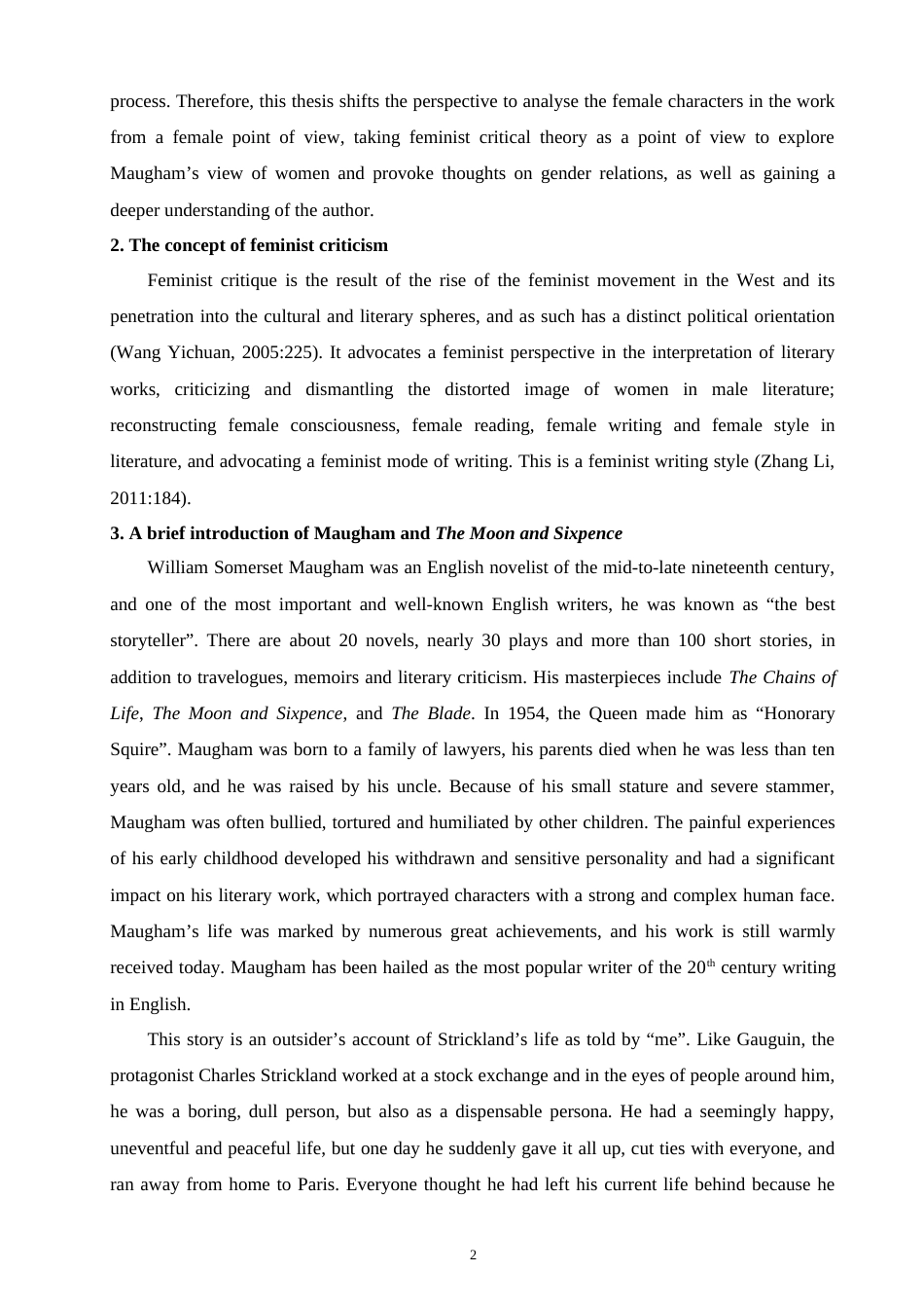 22年WP A Brief Analysis of Female Images in The Moon and Sixpence-约24518字符.docx_第2页