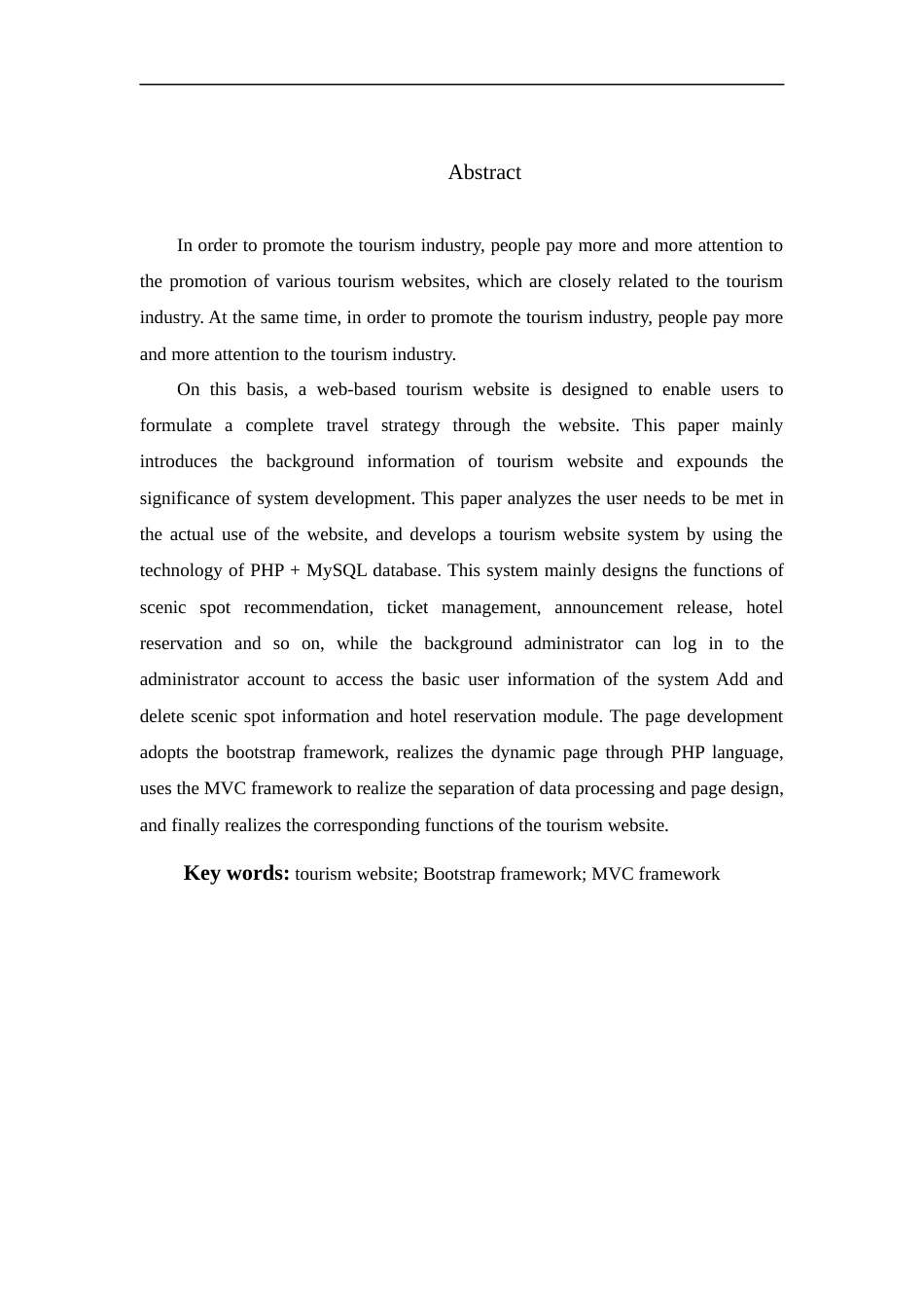 22年WP 基于web的旅游网站设计与开发-约13782字符.docx_第2页