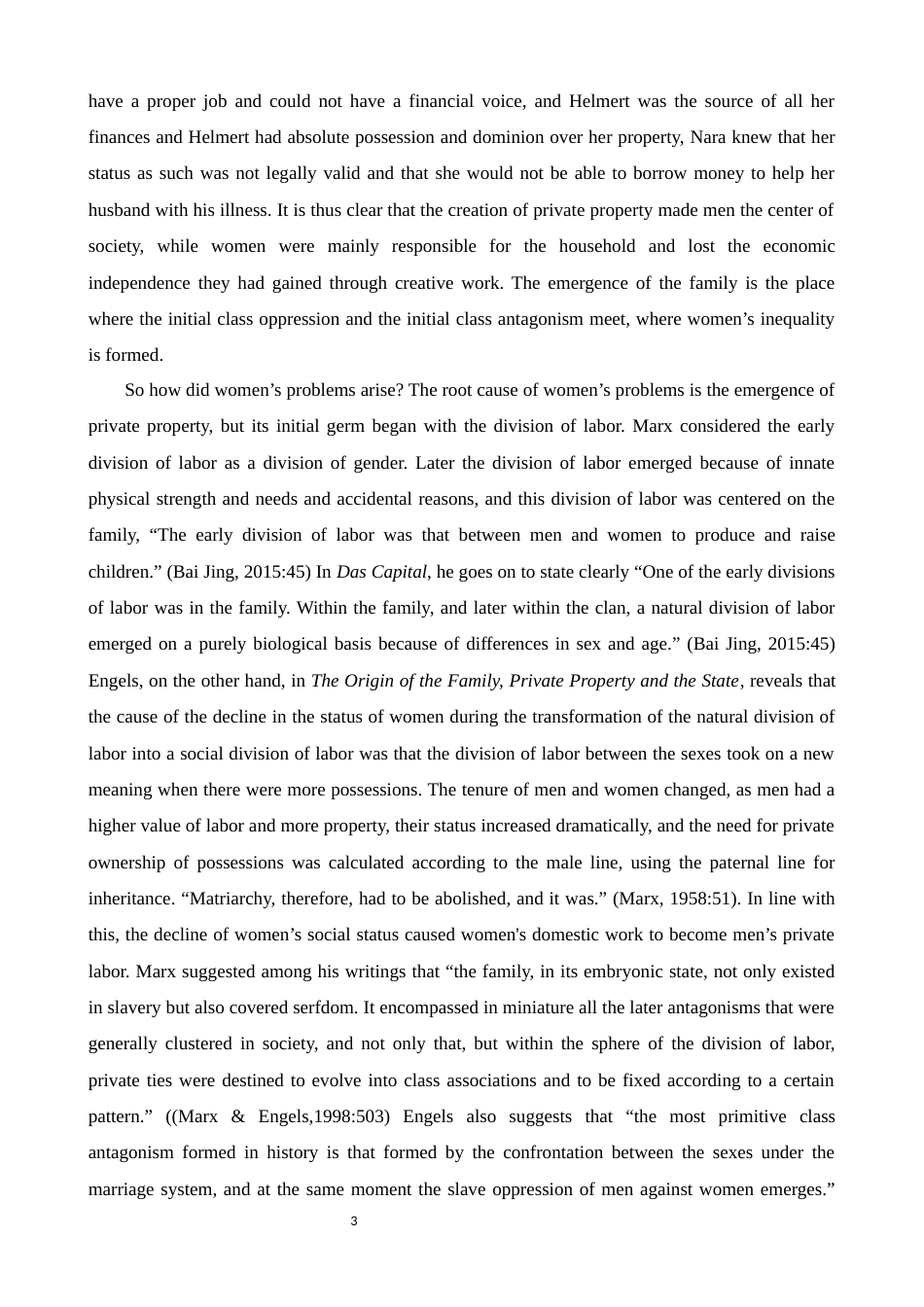 22年WP终稿 On Awakening of Female Consciousness in A Doll’s House-约30747字符.docx_第3页