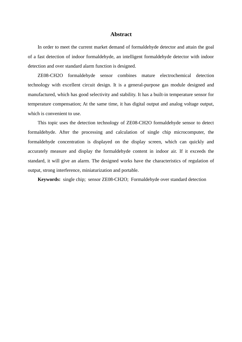 22年WP 基于单片机的甲醛超标检测仪设计与实现-约24494字符.docx_第3页