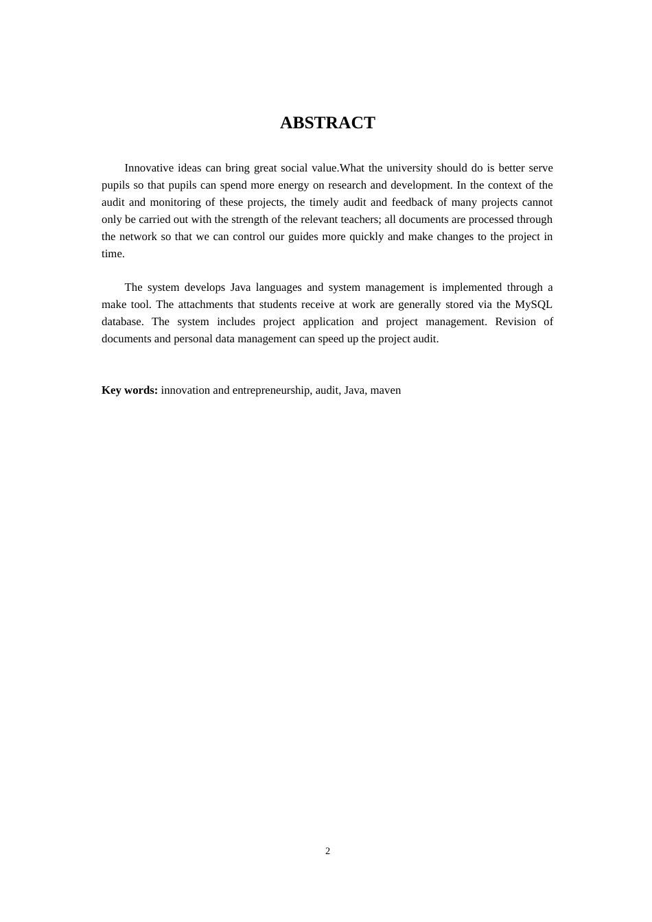 22年WP 基于Java的学生创新创业管理系统设计与开发-约11760字符.docx_第2页