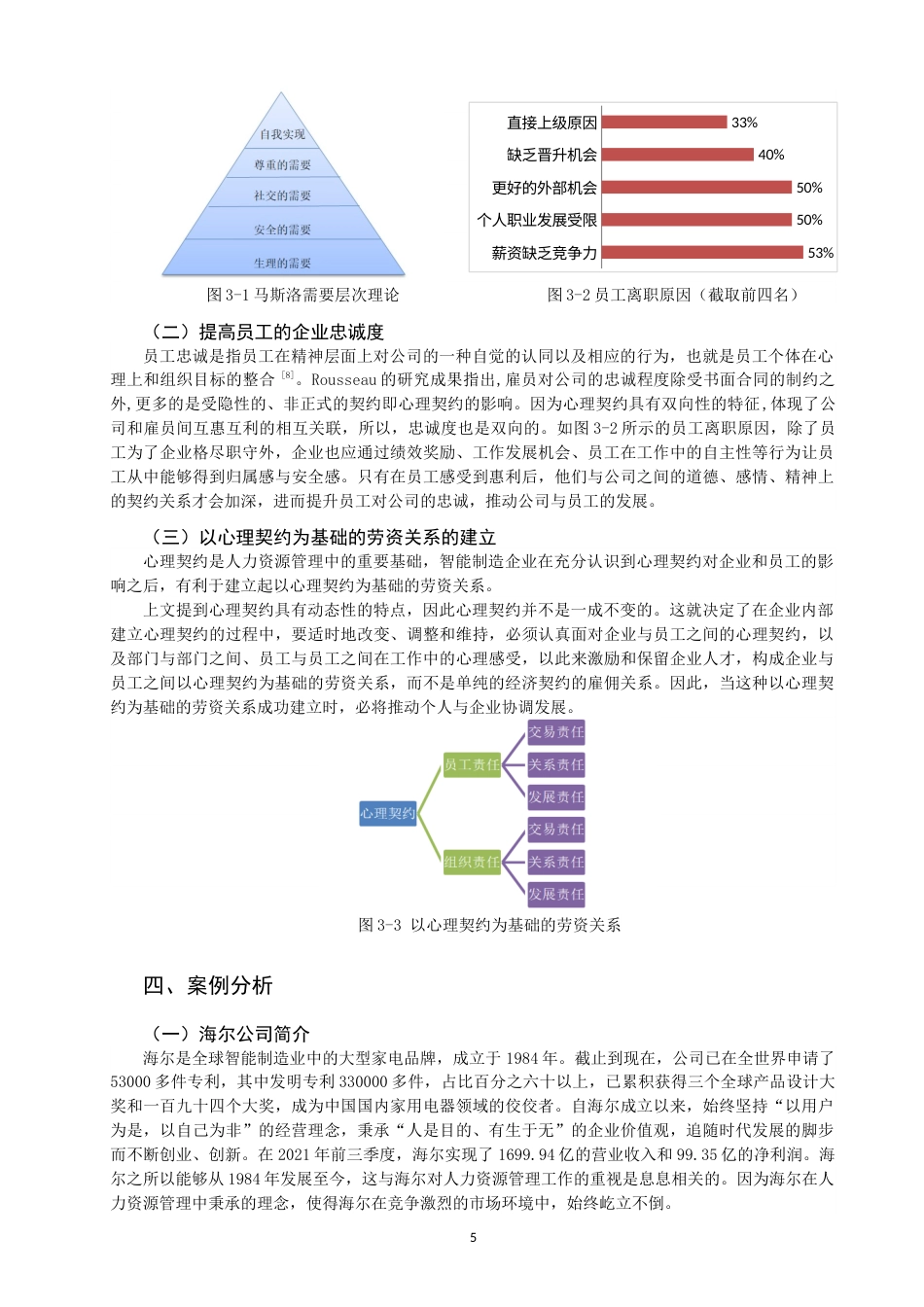 22年WP 心理契约视角下智能制造业人力资源管理研究-约10270字符.docx_第5页