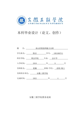 22年WP 南山控股盈利能力分析-约16899字符.docx