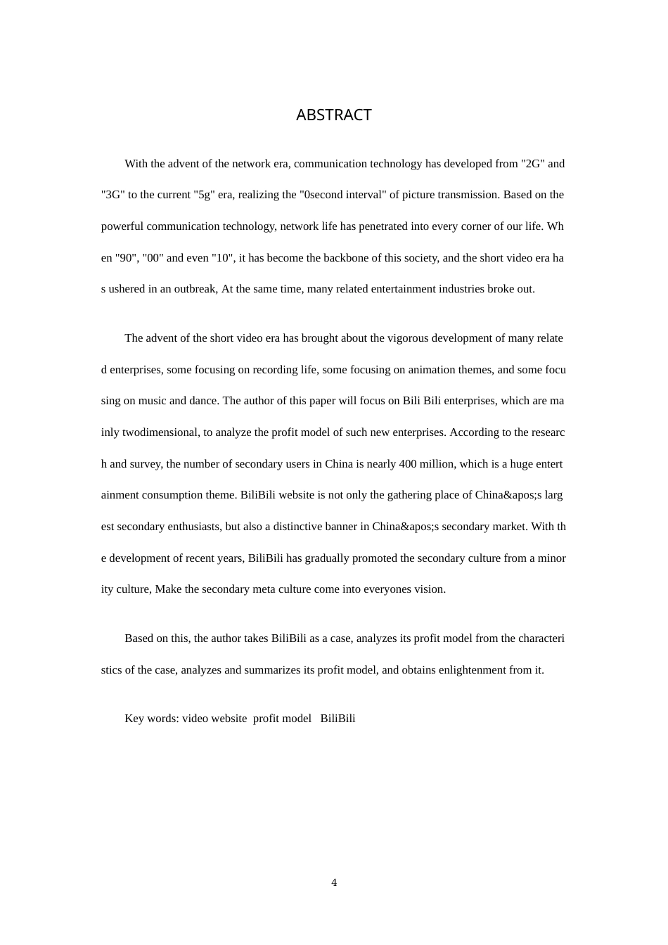 22年WP 综合视频网站盈利模式分析与优化——以哔哩哔哩公司为例-约13566字符.docx_第4页