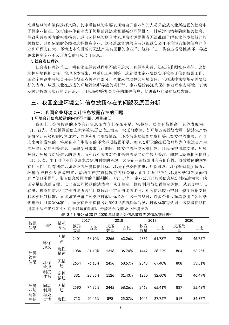 22年WP 我国上市公司环境会计信息披露的问题研究-约18277字符.docx_第5页