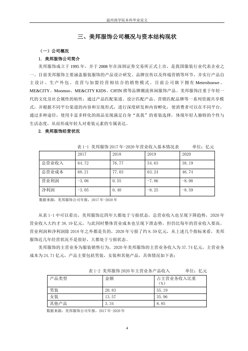 22年WP 企业资本结构优化问题研究——基于美特斯邦威的案例分析-约12659字符.docx_第4页