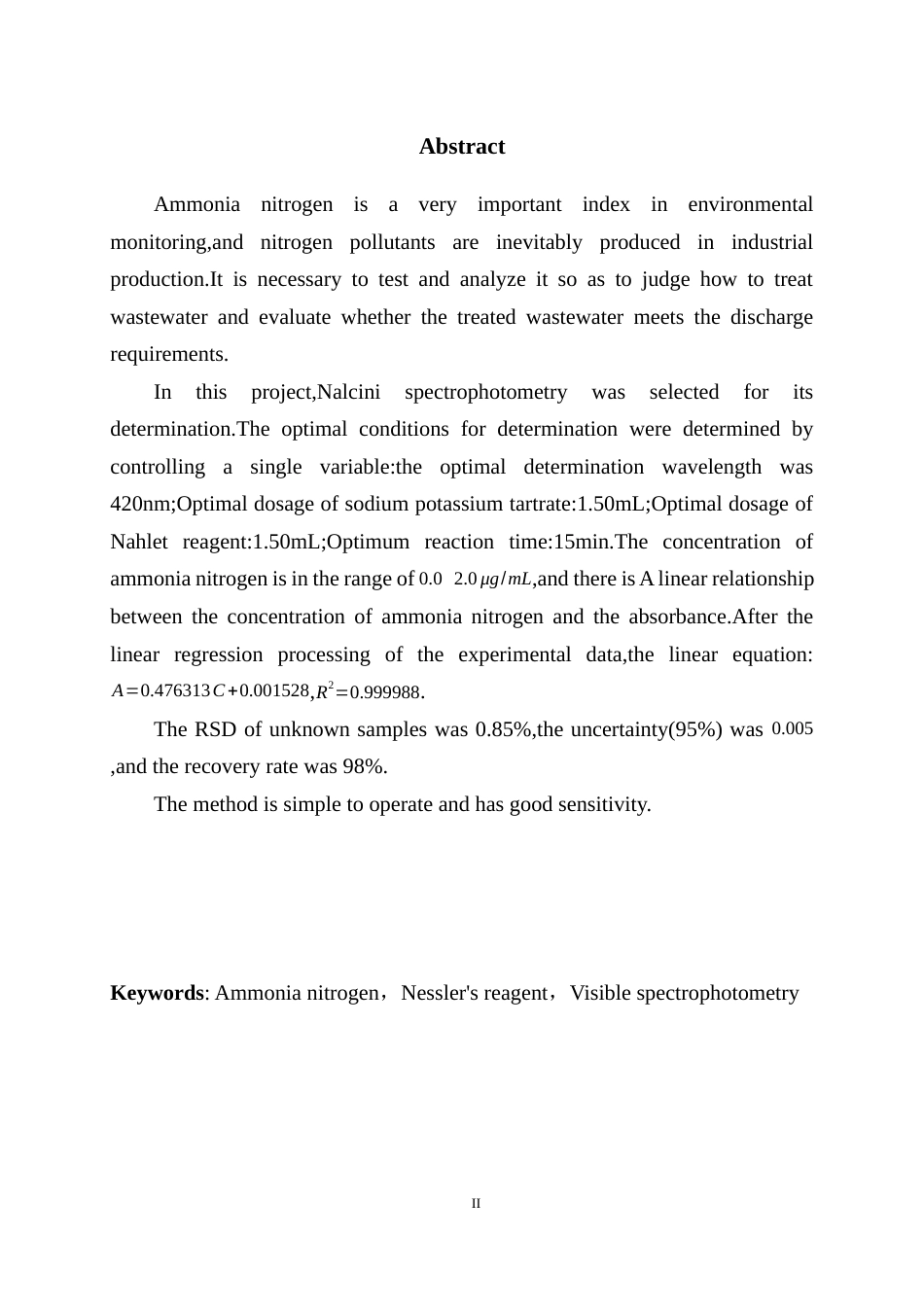 22年WP 基于纳氏法测定工业废水中的氨氮-约9862字符.docx_第4页