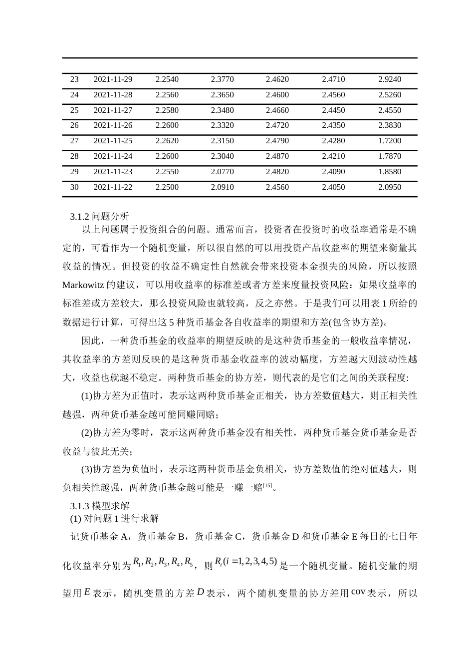 22年WP 投资的风险与收益分析——以货币基金为例-约9269字符.docx_第7页