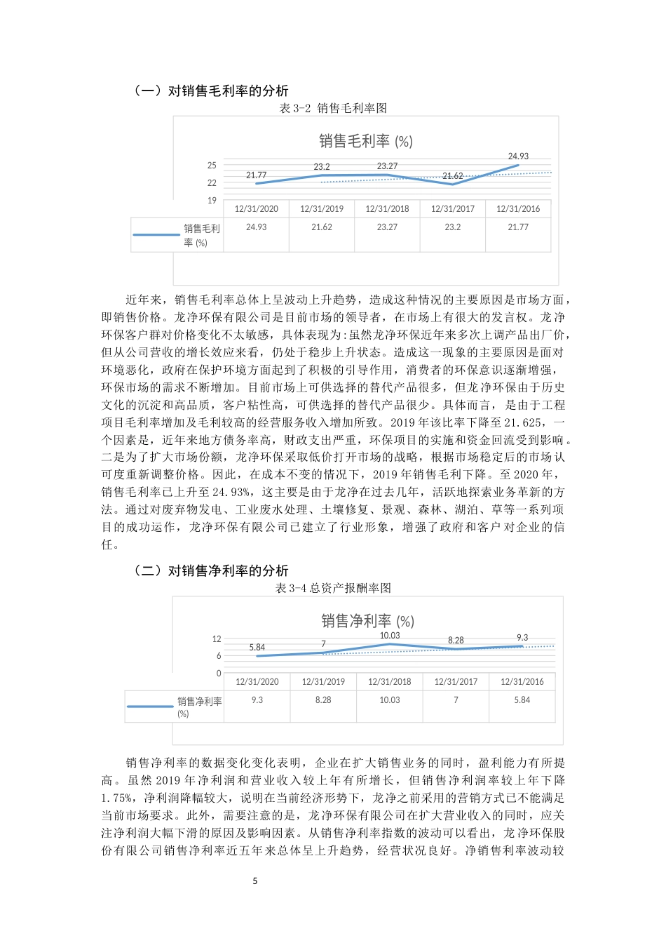 22年WP 盈利能力分析及提升策略研究 ——以龙净环保股份公司为例-约11079字符.docx_第5页