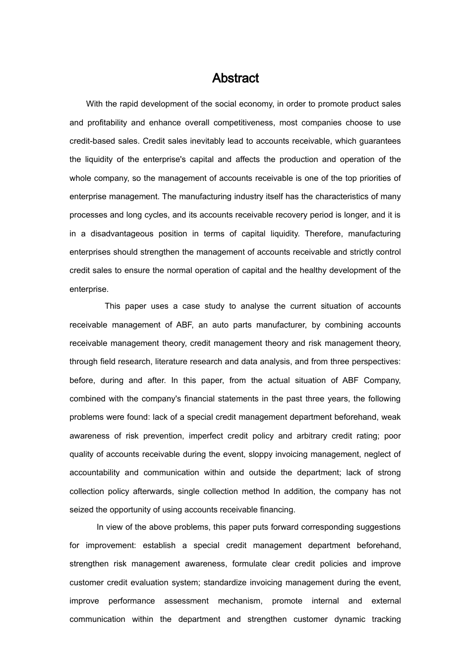 22年WP ABF公司应收账款管理研究-约22131字符.docx_第2页