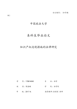 22年WP 知识产权边境措施的法律研究-约19337字符.docx