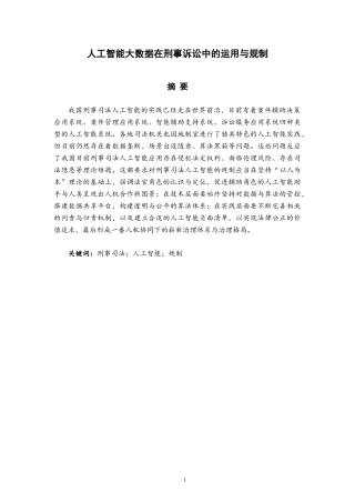 22年WP 人工智能大数据在刑事诉讼中的运用与规制-约21722字符.docx