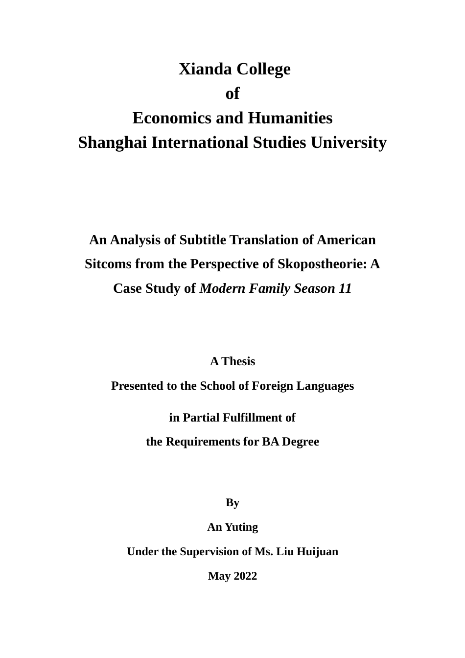 22年WP An Analysis of Subtitle Translation-约41387字符.docx_第1页