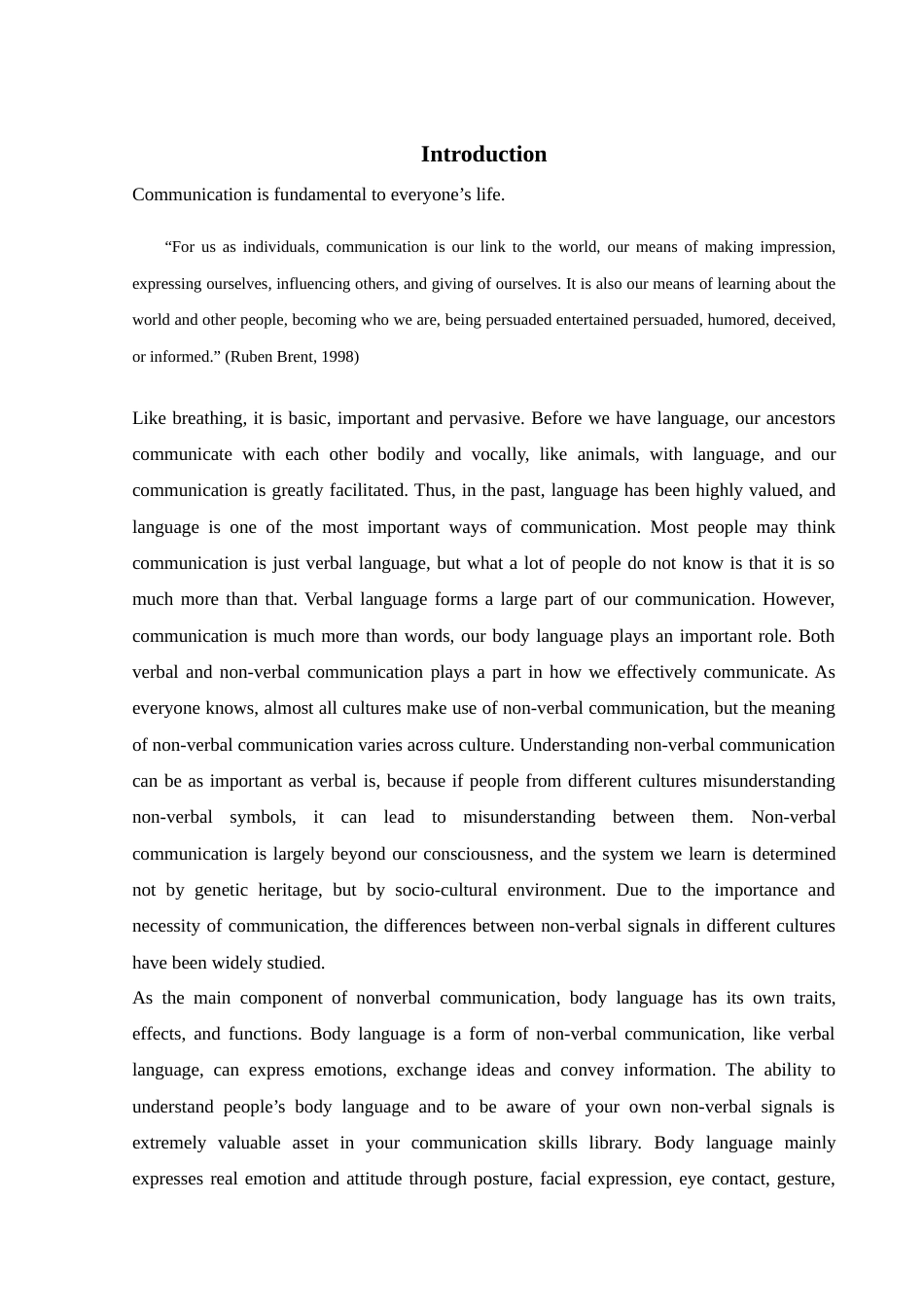 22年WP终稿 论形体语言在跨文化交际中的作用-约38747字符.docx_第1页