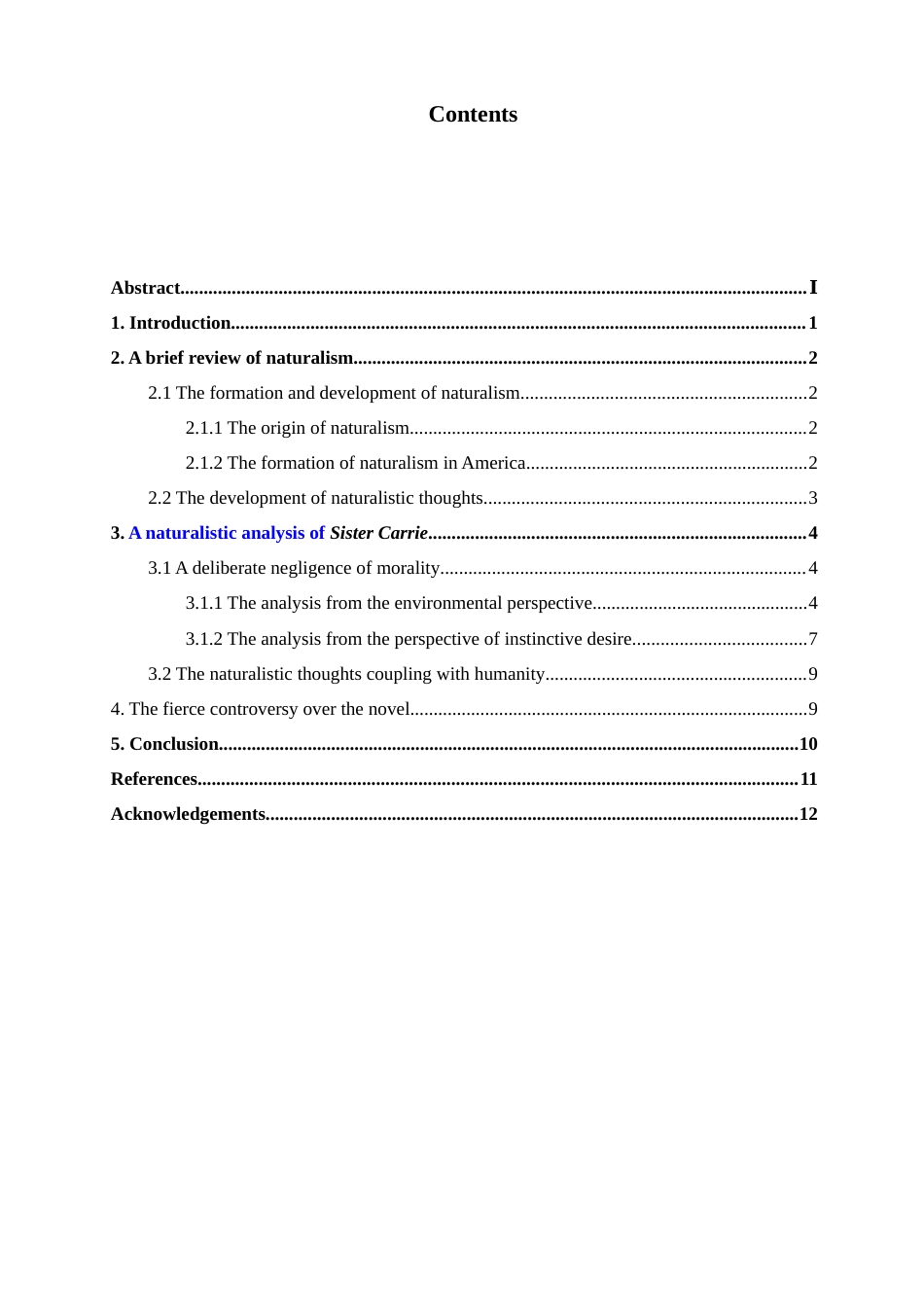 22年WP终稿 A Naturalistic Analysis of  Theodore Dreiser’s Sister Carrie-约34999字符.docx_第3页