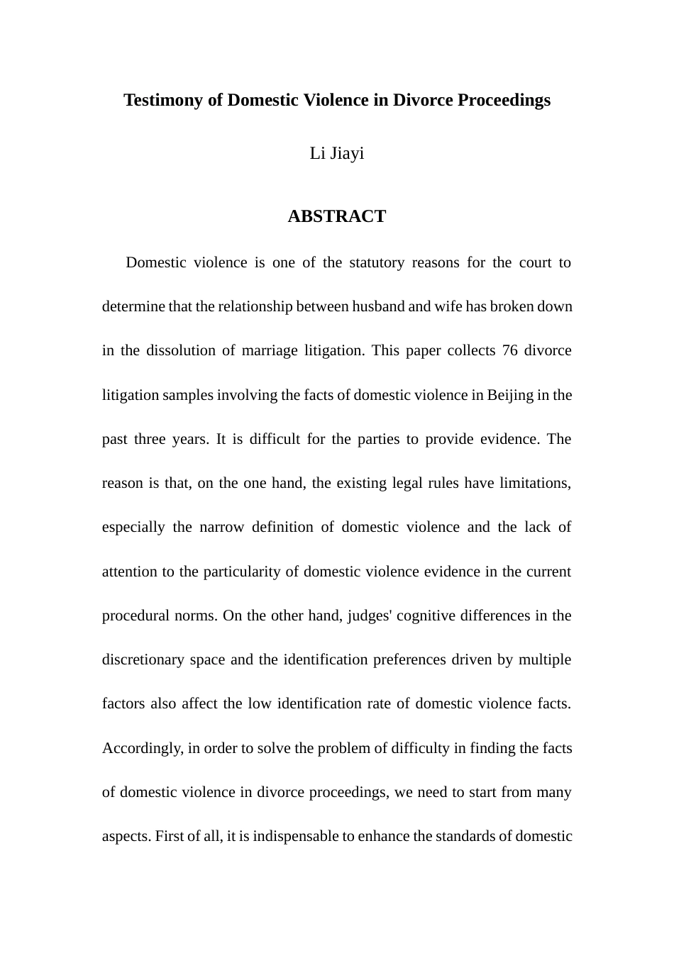 22年WP 离婚诉讼中家庭暴力事实的证明问题-约10367字符.docx_第3页