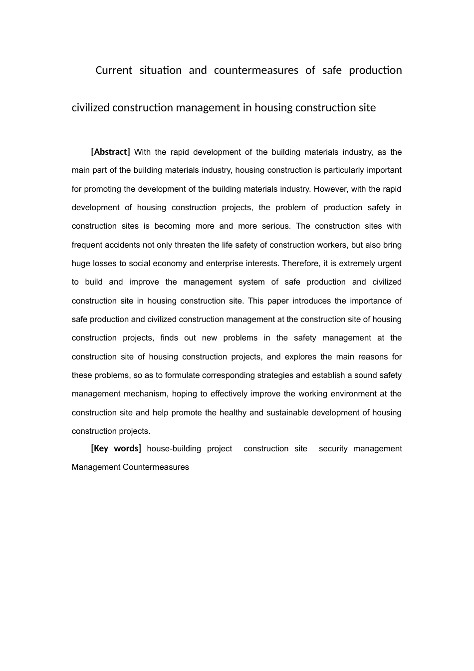22年WP 房建工程施工现场安全管理现状及对策-约10254字符.docx_第3页
