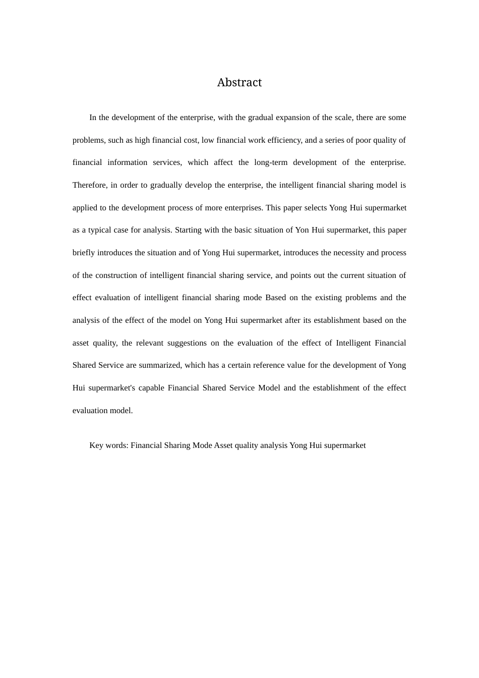22年WP终稿 刘_永辉超市智能化财务共享构建与效应研究-约12524字符.docx_第2页