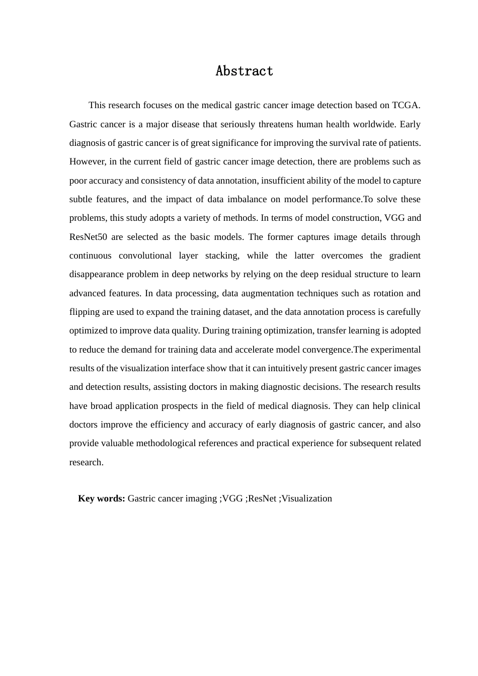 25年查重低 医学影像技术 基于TCGA胃癌影像诊断.docx_第2页