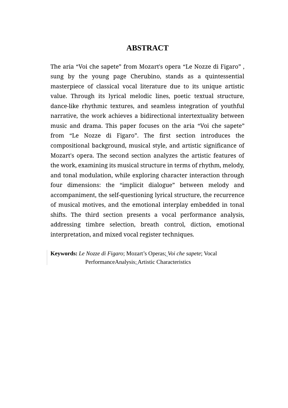 25年查重低 莫扎特歌剧选段《你们可知道》的艺术特征与演唱分析.doc_第2页