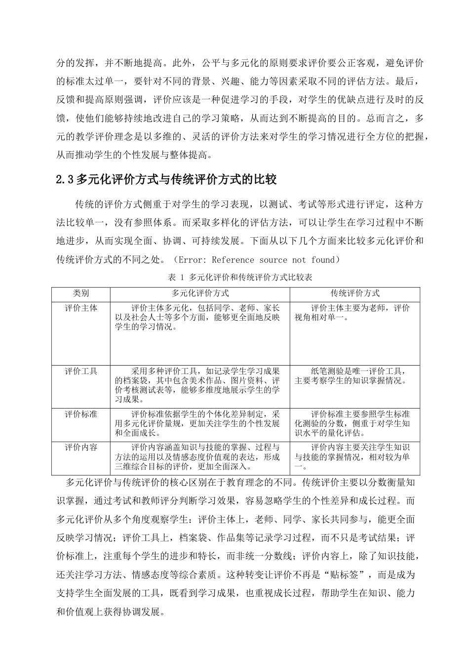 25年查重低 基于核心素养初中美术多样化教学评价策略研究.docx_第7页
