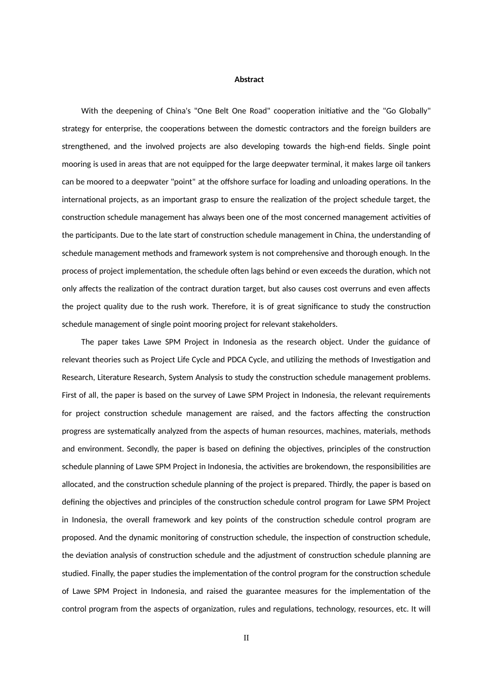 22年硕论工程管理4万字-管道局印尼拉维单点系泊项目施工进度管理研究-约56904字符.doc_第5页