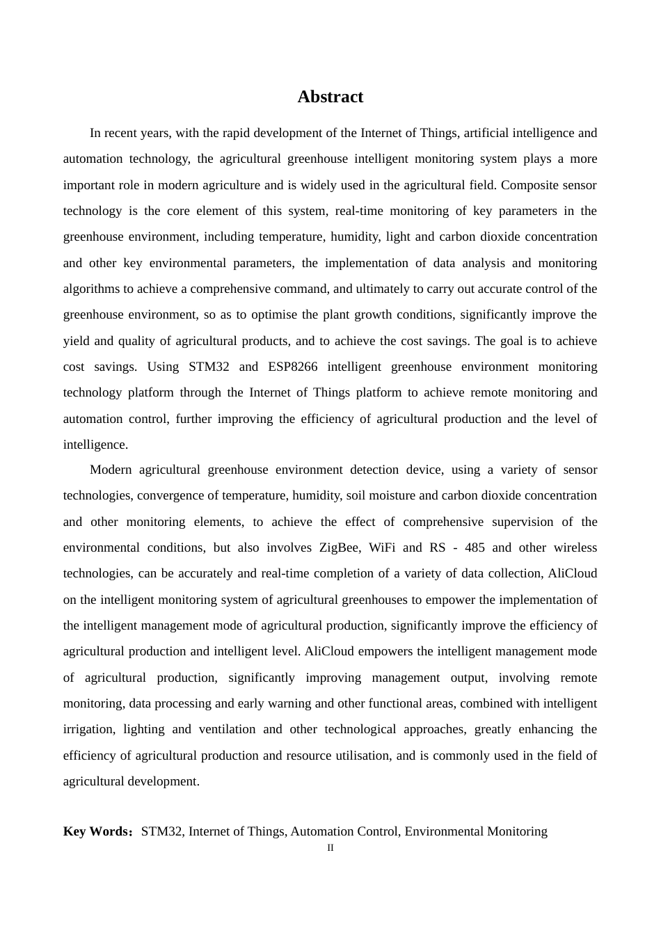 25年查重低 电气自动化电子信息 基于stm32的农业大棚智能监控系统设计.docx_第6页