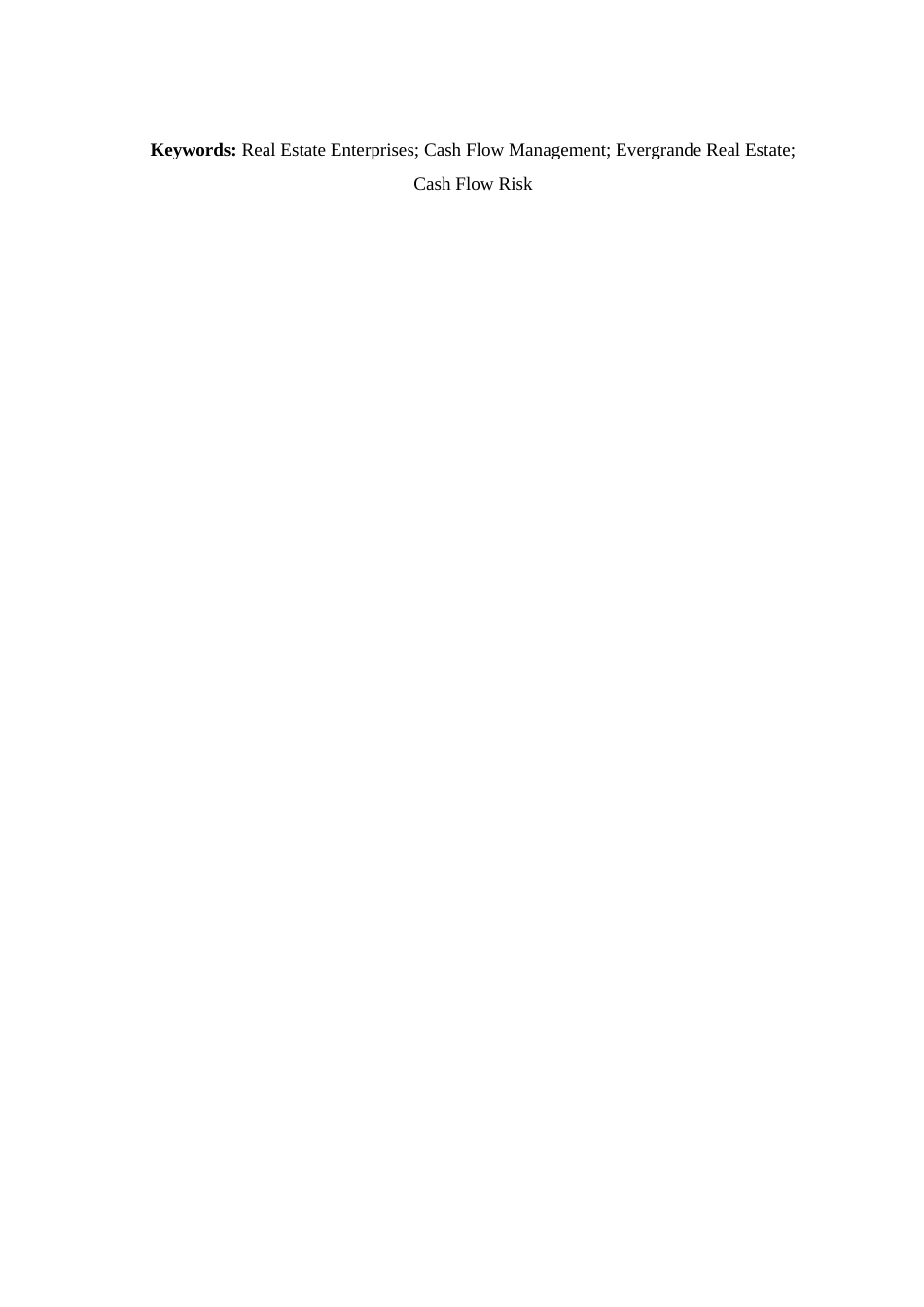 25年查重低 房地产企业现金流量管理问题研究——以恒大地产为例-约15410字符.docx_第5页