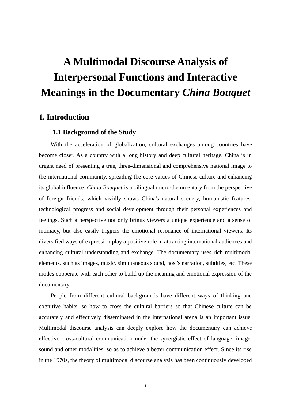 25年查重低 英语 纪录片《万象中国》人际功能和互动意义的多模态话语分析.doc_第7页