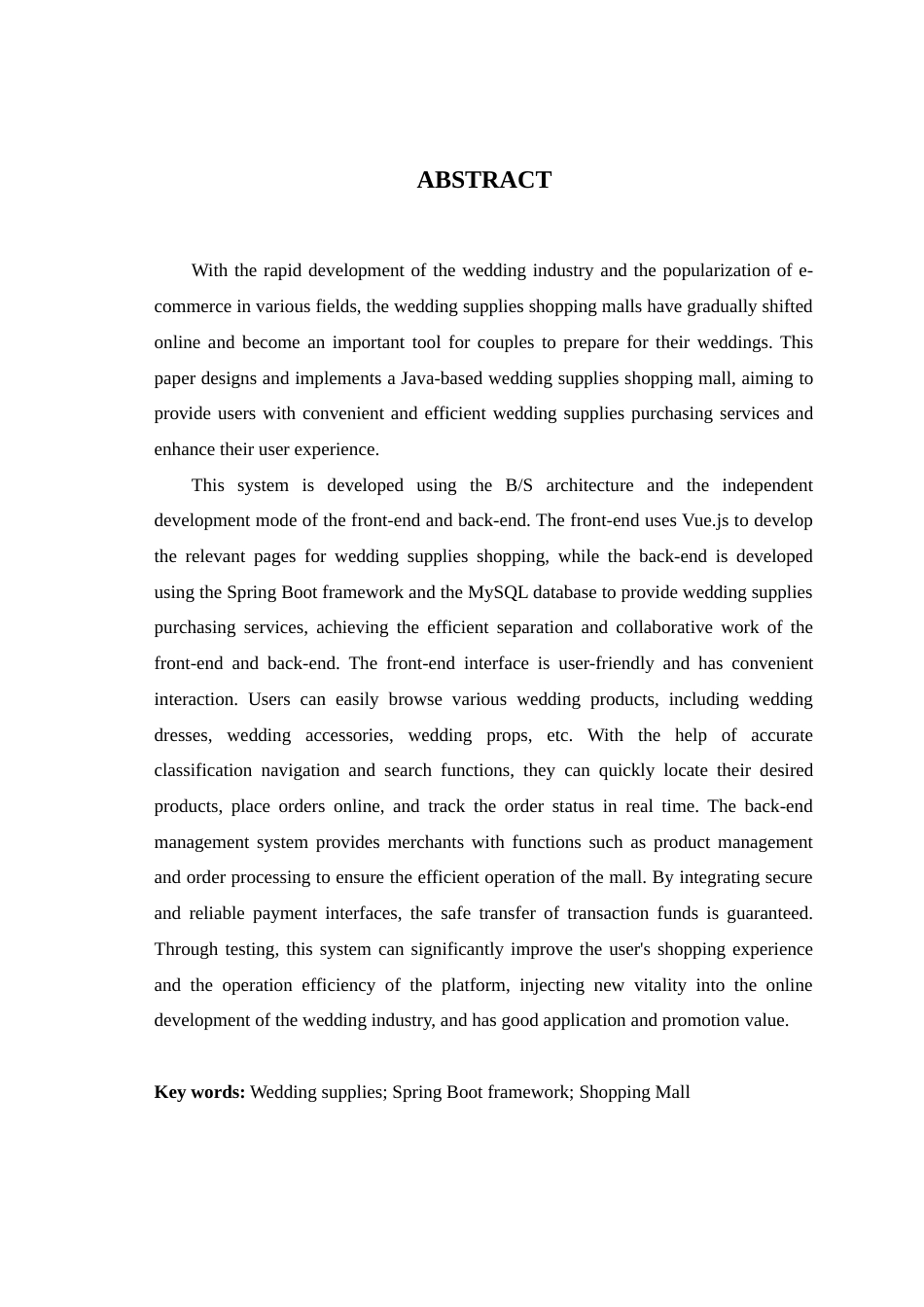 25年查重低 基于Java的婚庆用品的购物商城的设计与实现.doc_第3页