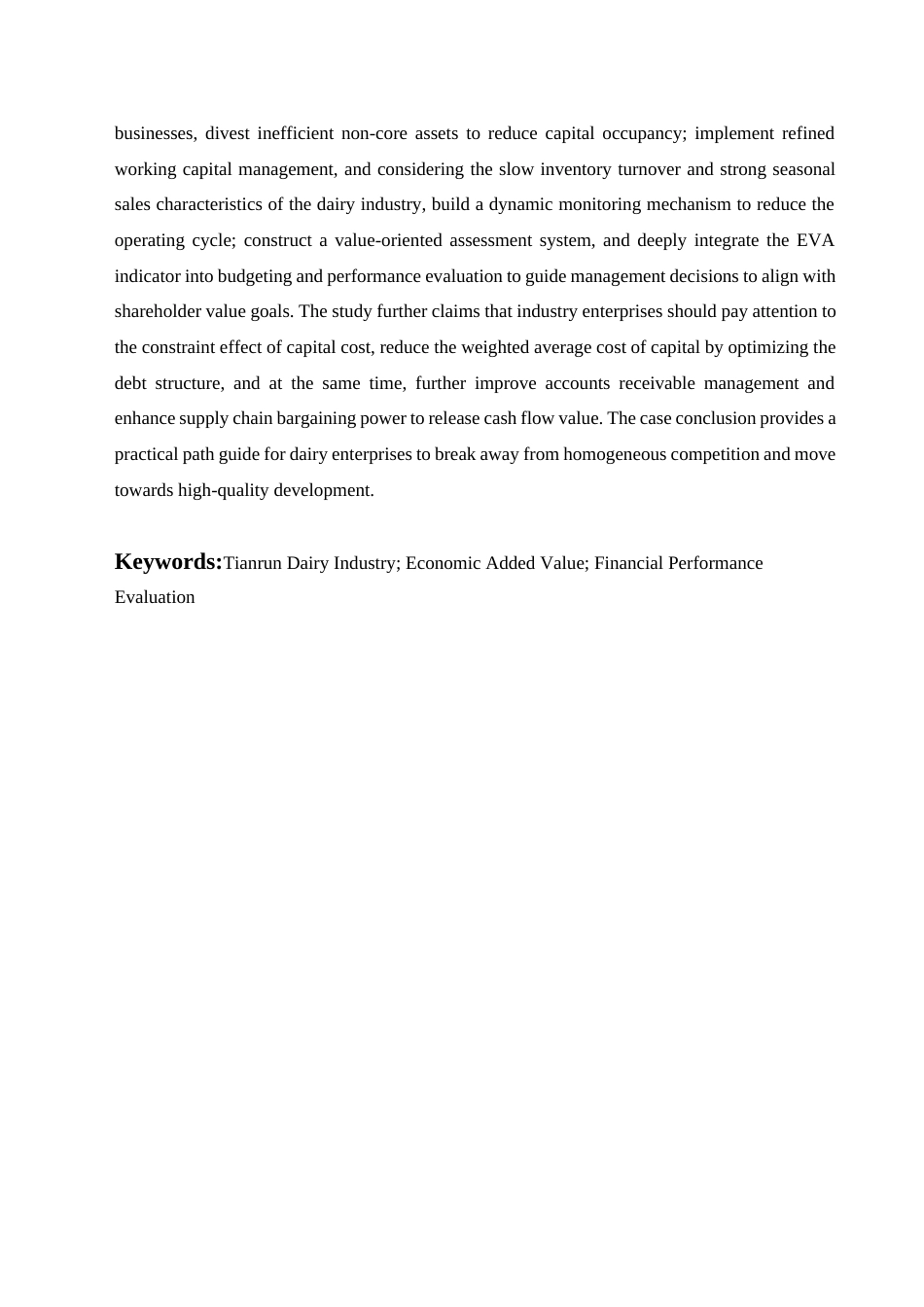 25年查重低 基于EVA的天润乳业公司财务绩效评价研究-约22240字符.docx_第7页