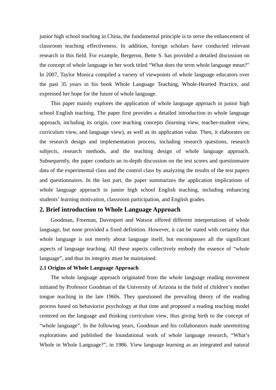 25年查重低 英语 全语言教学在初中英语教学中的应用——以泸州市龙马中学为例-约52943字符.docx_第5页
