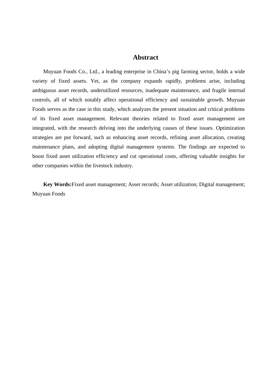 25年查重低 牧原股份有限公司固定资产管理存在的问题及对策研究-约13947字符.docx_第4页