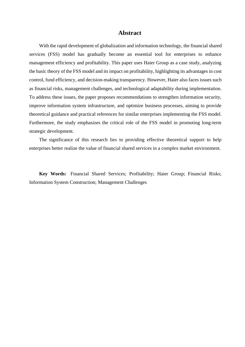 25年查重低 财务共享对企业盈利能力的影响研究——海尔集团-约13338字符.docx_第4页