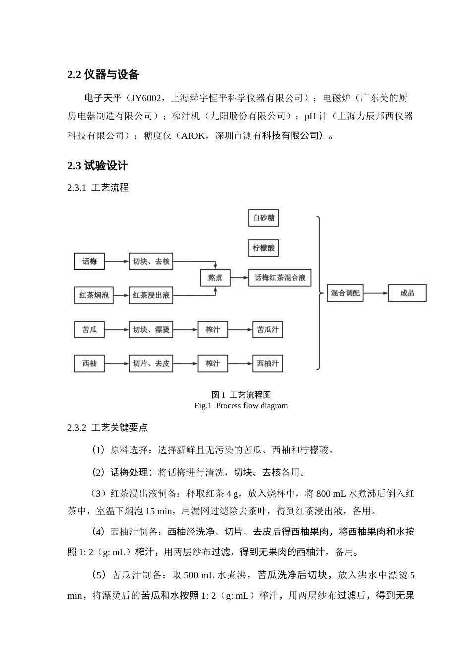 25年查重低 苦瓜西柚话梅茶的加工工艺研究-约8422字符.docx_第5页