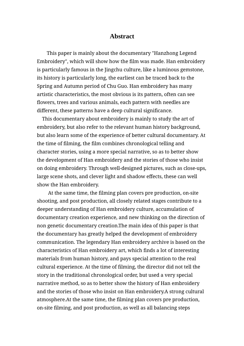 25年查重低 广播电视编导 纪录片《传奇汉绣》作品编导阐述-约7898字符.docx_第3页