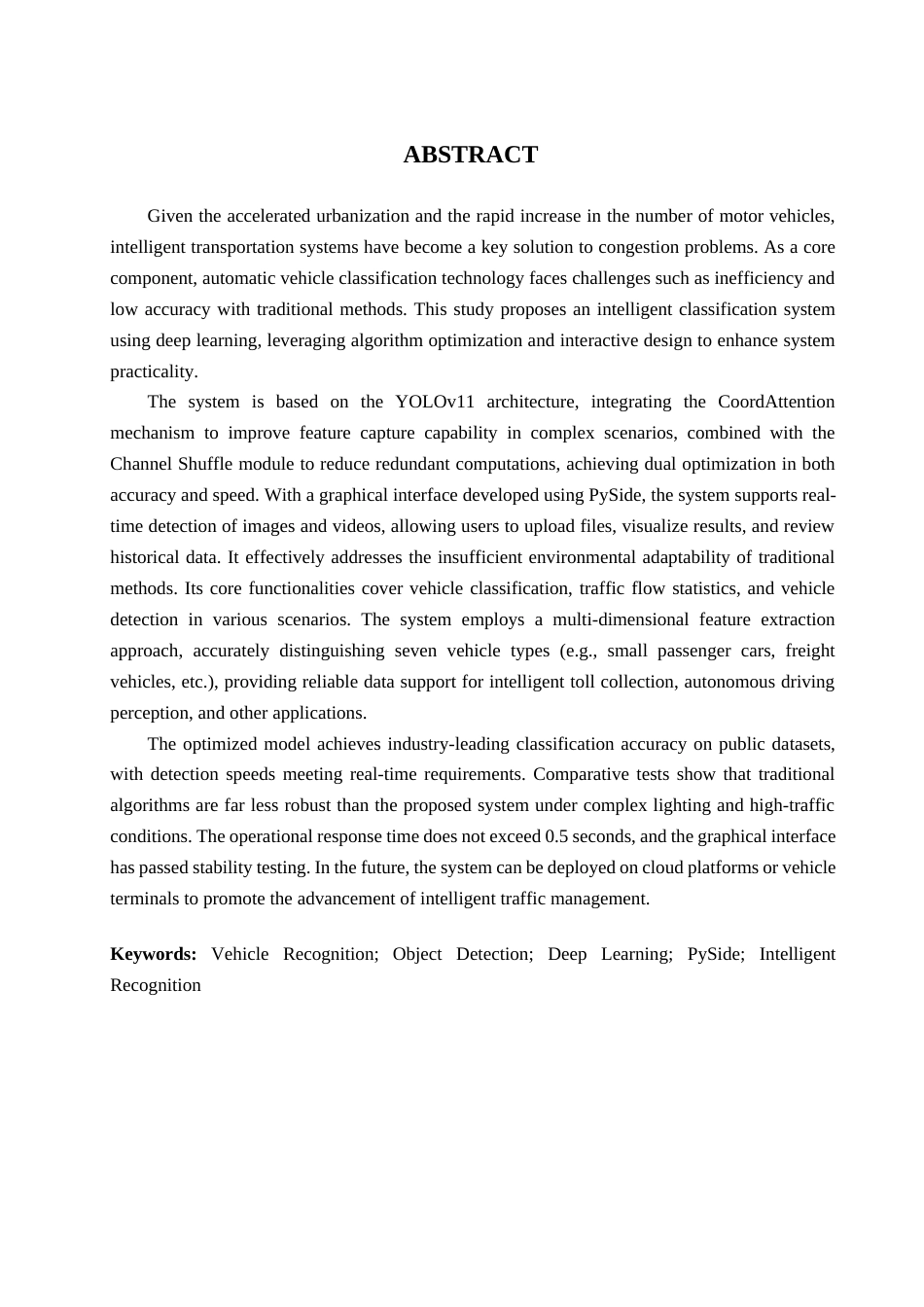 25年查重低 计算机专业--基于智能识别的车辆自动分类系统.docx_第2页